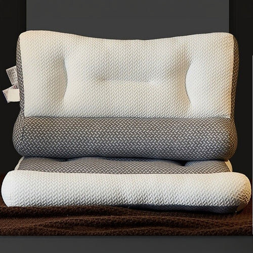 Ergonomic Contour Bed Pillow with Washable Cover & Soybean Fibre Fill
