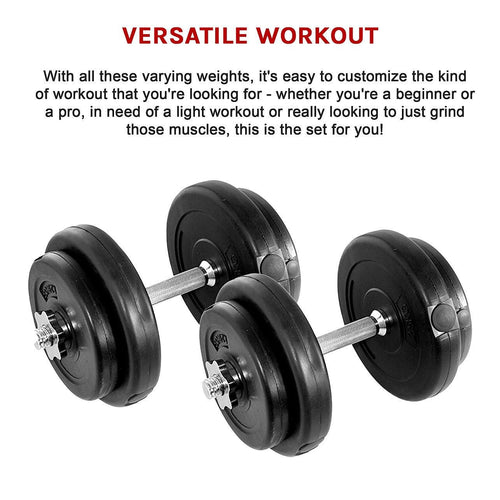 20KG Dumbbell Adjustable Weight Set 