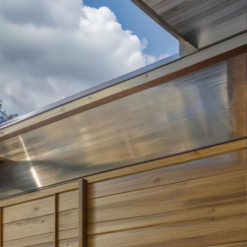  Polycarbonate Roofing Sheets Tinted Bronze UV Roof 1050x2100mm; 16mm 5 Pack