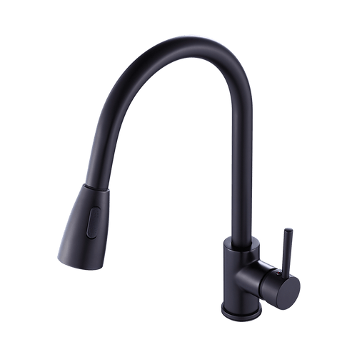  Basin Mixer Pull-Down Tap Faucet -Kitchen Laundry Bathroom Sink in Black