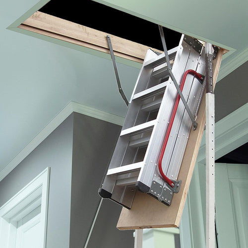 Deluxe Aluminium Attic Loft Ladder - 2.7m to 3.05m