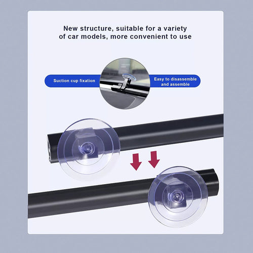 Retractable Car Windshield Sunshade – Telescopic UV Sun Visor for Front Window