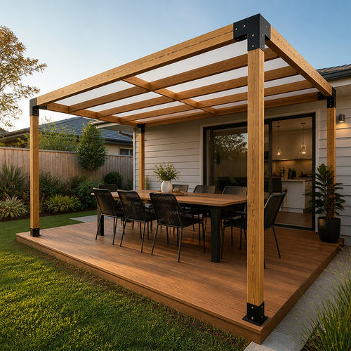 DIY Pergola Kit – Single Set with Brackets