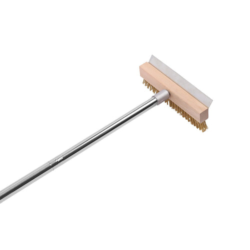 Stainless Steel Pizza Oven Brush Scraper 120cm Ash Broom