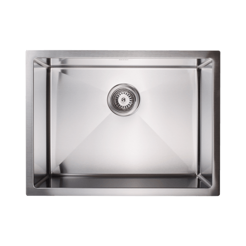 600x450mm Stainless Steel Handmade 1.5mm Sink with Waste in Stainless Steel with brushed finish Finish
