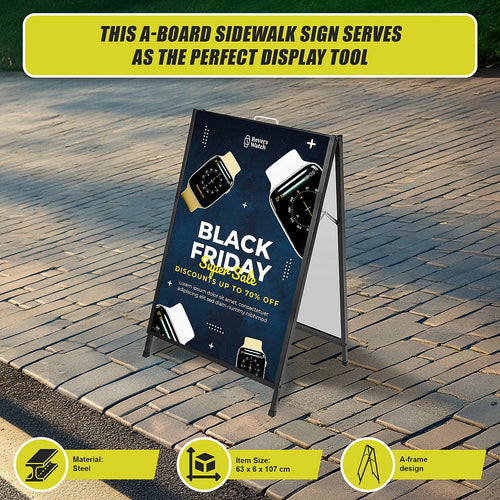 A Frame Sign 60x90cm Sidewalk Plastic Poster Board Outdoor Display