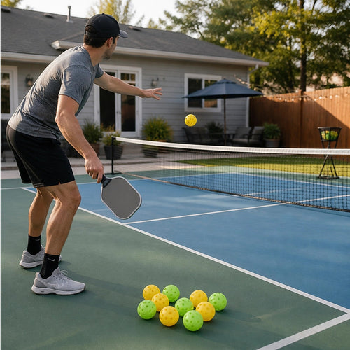12pcs Outdoor Pickleballs 40 Hole 74mm Pickle Balls Set