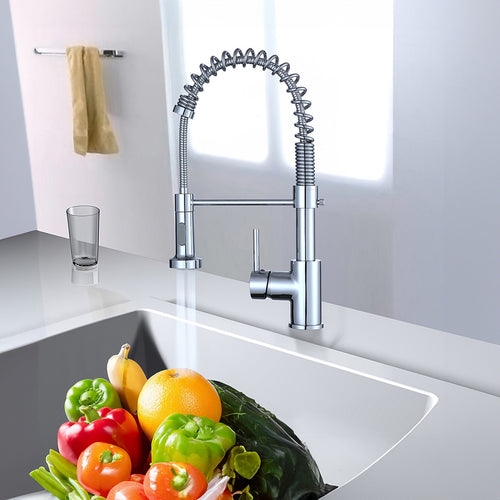 Basin Mixer Tap Faucet with Extendable Spout – Kitchen & Laundry Sink in Chrome