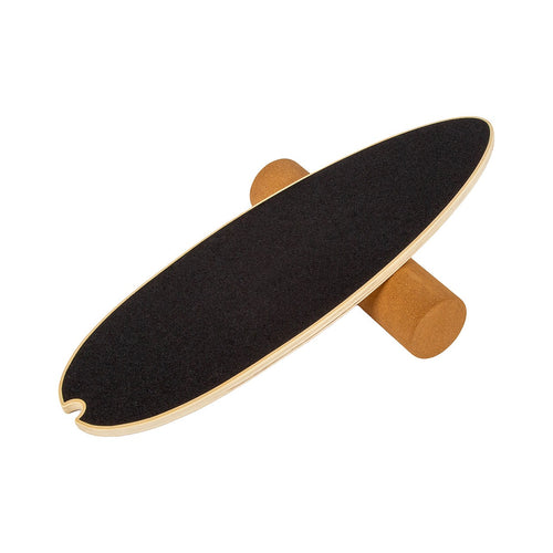 Surf Style Balance Board with Cork Roller Wooden Wobble Board 150kg