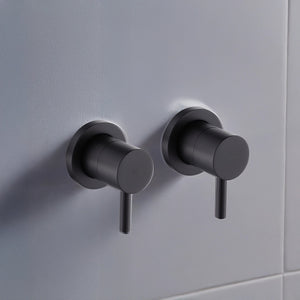 Bathroom Shower Bath Hot and Cold Mixer WATERMARK Certified - Black