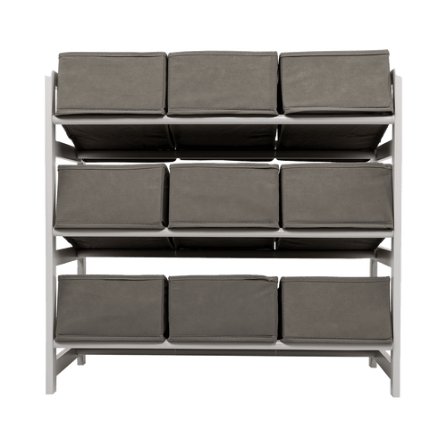Kids Toy Box Storage Unit Drawers Childrens Bedroom Shelf Baby Nursery Furniture Grey