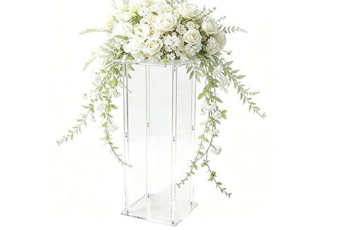 2 Pack 80cm Acrylic Flower Stand Wedding Display Centrepiece