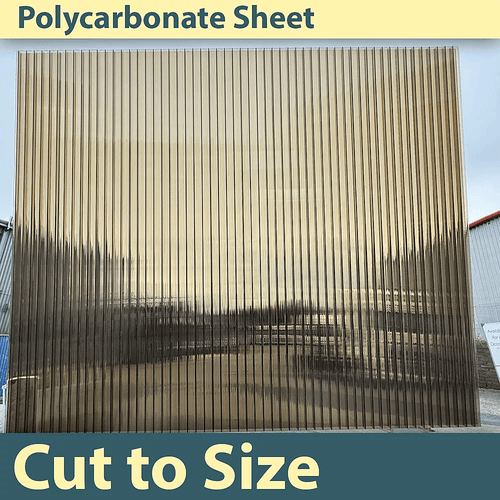  Polycarbonate Roofing Sheets Tinted Bronze UV Roof 610x1220mm 12 Pack
