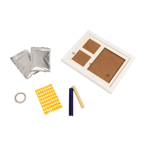 Baby Hand & Foot Print Clay Cast Kit Photo Picture Frame Christening Gift