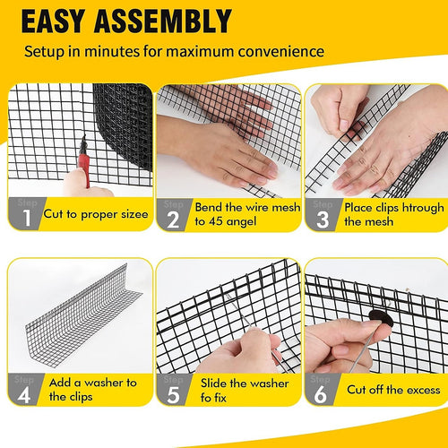 30m Solar Panel Bird Proofing Kit Stainless Steel Mesh Guard