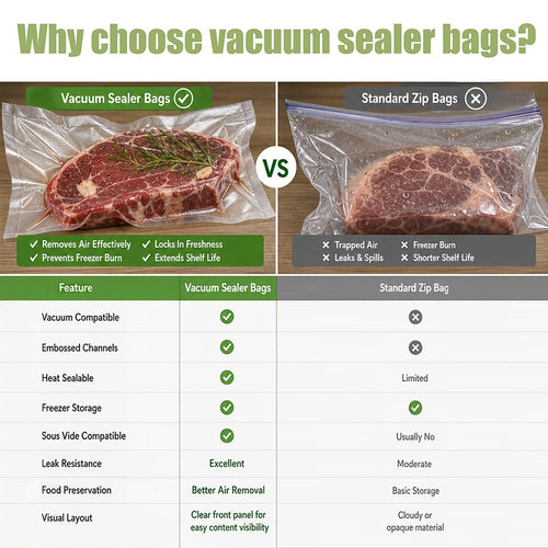 20x30cm 100pcs Vacuum Sealer Bags Food Storage BPA Free
