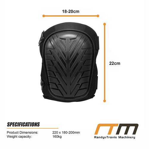 Heavy Duty Work Knee Pads – Construction Safety Pads with Foam & Gel Cushion for Trades