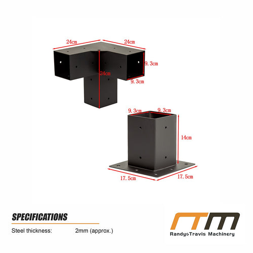 DIY Pergola Kit – Single Wall Mount Set with Brackets