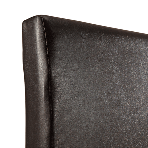 Queen Bed Frame Brown PU Leather