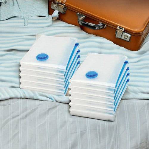 Vacuum Sealed Clothing Travel Bag Compact Storage x20
