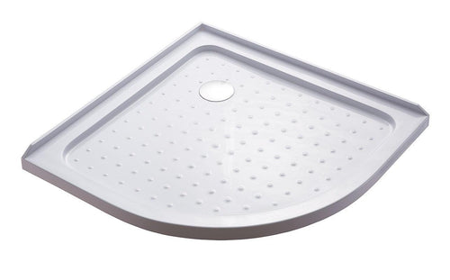 100x100cm Rounded Curved Shower Base in White