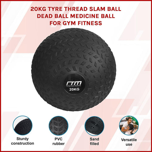Tyre Thread Slam Ball Medicine Ball - 20kg 
