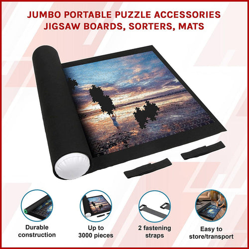 Jumbo Portable Puzzle Accessories Jigsaw Boards, Sorters, Mats Jigroll 3000pcs