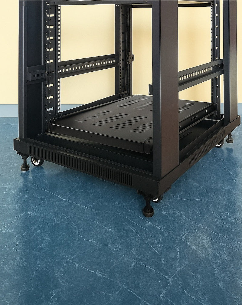 1U Sliding Rack Shelf – 26-Inch Deep, Vented | FactoryFast.com.au