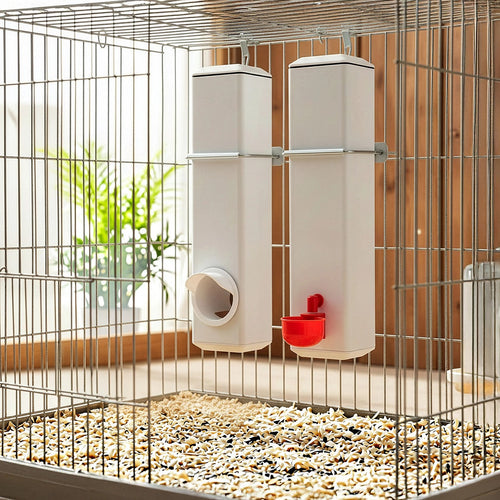 Chicken Bird Feeder Water Dispenser Automatic Waterer Poultry Food Drinker 4L