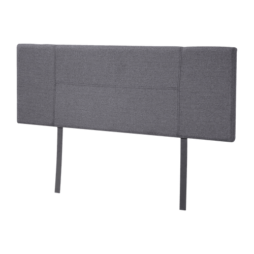 Double Grey Linen Fabric Bed Headboard Bedhead