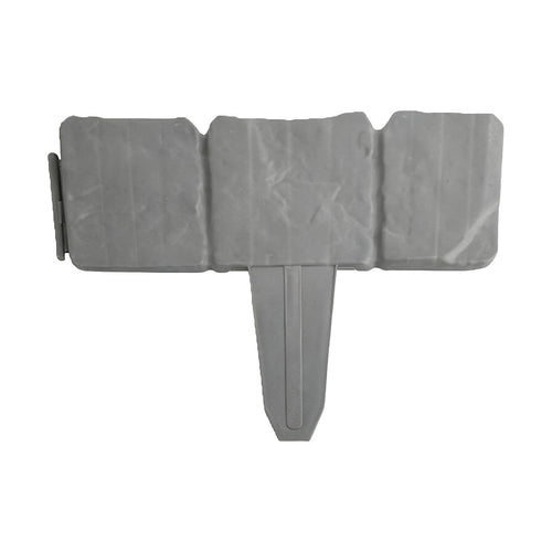Garden Edging Border 10m 40 Pack Stone-Look PP Plastic Stakes