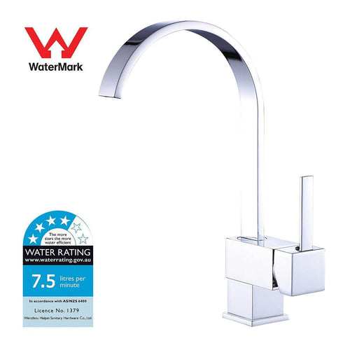 Basin Mixer Tap Curved Neck Faucet -Kitchen Laundry Bathroom Sink