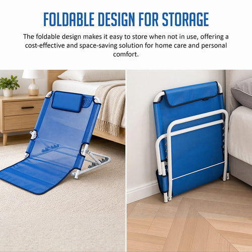 Adjustable Bed Backrest Support Foldable Sit Up Patient Chair