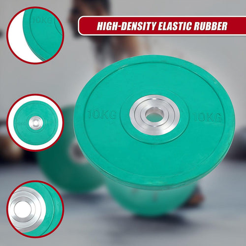 10kg PRO Olympic Rubber Bumper Weight Plate