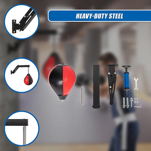 Speed Bag Punching Boxing Bag Wall Mount Reflex Training