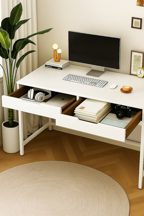 White Computer Desk PC Laptop Table Gaming Desk Home Office Study Furniture