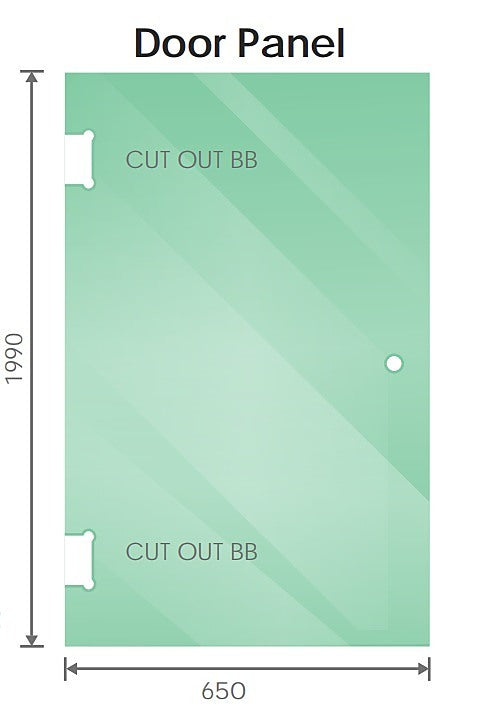 90x110cm Double Door Corner Shower Screen – Channels with Brass Hinges in Chrome, Square double pull Handles