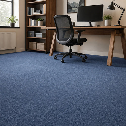 Premium Carpet Tiles in Blue – 5m² Pack for Home, Office & Commercial Flooring