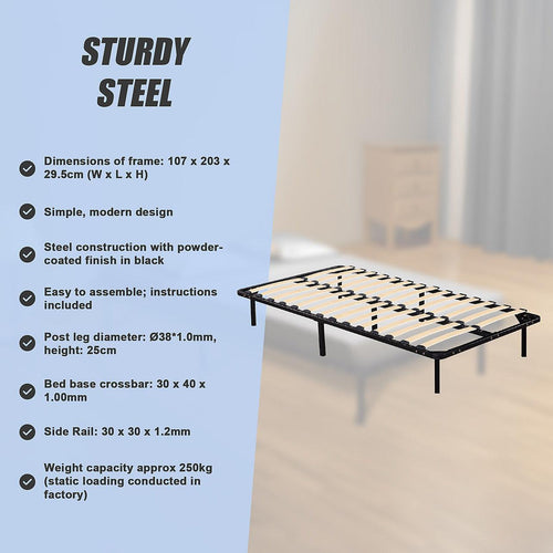 King Single Metal Bed Frame