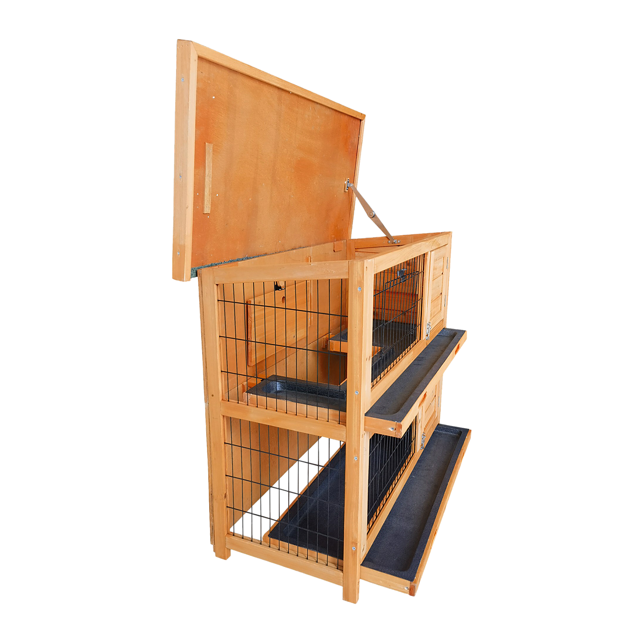 Large Rabbit Hutch with BASE Chicken Coop 2 Storey Guinea Pig Pet Cage