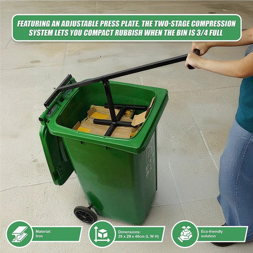 Manual Wheelie & Recycle Bin Compactor – Waste Crusher | Reduce Rubbish Volume