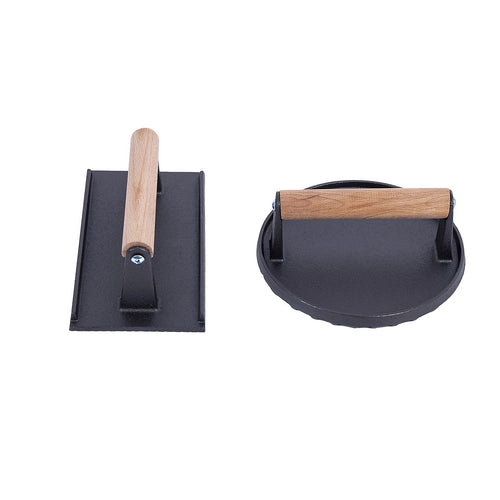 Heavy Duty BBQ Steak Press with Heat-Resistant Handle Grill Tool