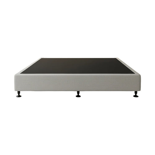 King Slatted Ensemble Bed Base - Grey Linen Breathable Cover