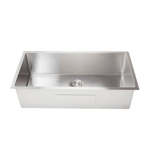 900x450mm Stainless Steel Handmade 1.5mm Sink with Waste in Stainless Steel with brushed finish Finish