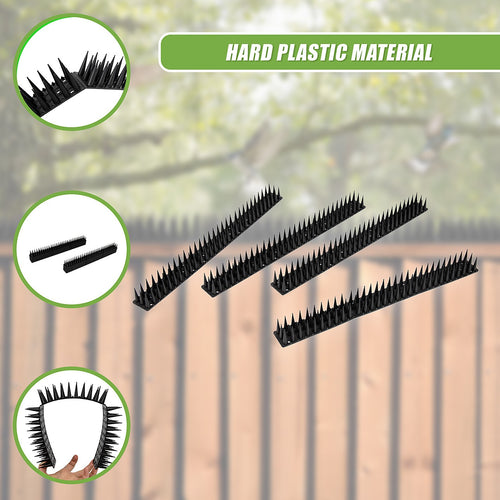 12pc Bird Spikes Human Cat Possum Mouse Pest Control Spiked Fence Wall Deterrent