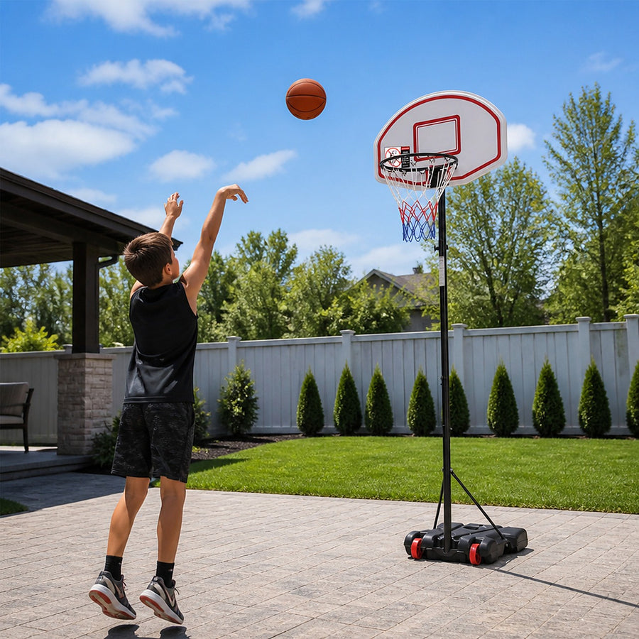 Portable Basketball Hoop with Adjustable Height for Kids