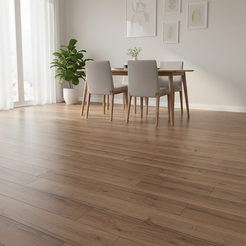 Vinyl Floor Tiles Wood Grain Smoked Eucalyptus Look  – 16 Pack Peel & Stick Flooring