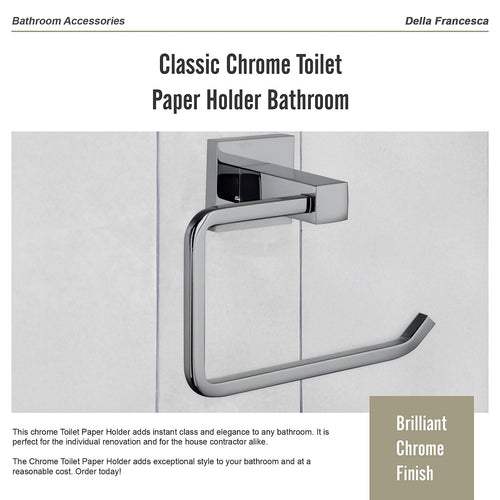 Classic Chrome Toilet Paper Holder Bathroom  