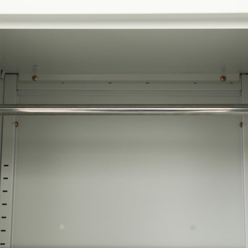 Single Door Metal Locker Cabinet - Grey without Legs