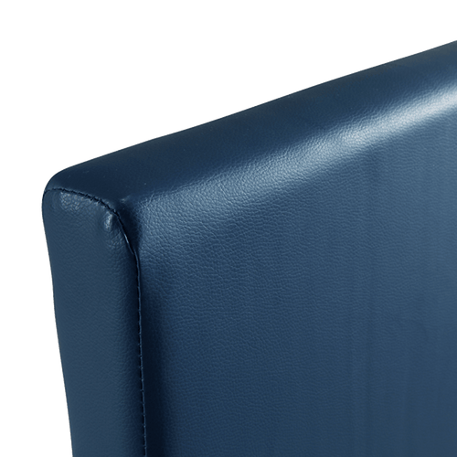 Single Bed Frame Blue PU Leather